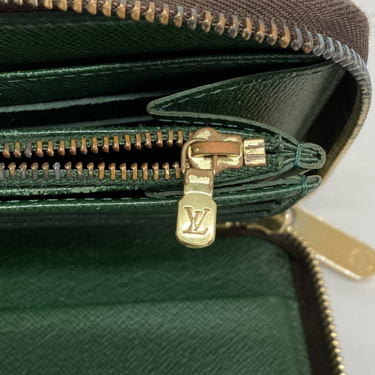 Louis Vuitton Monogram Gloom Zippy Organizer Long Wallet M60035 Brown Vert