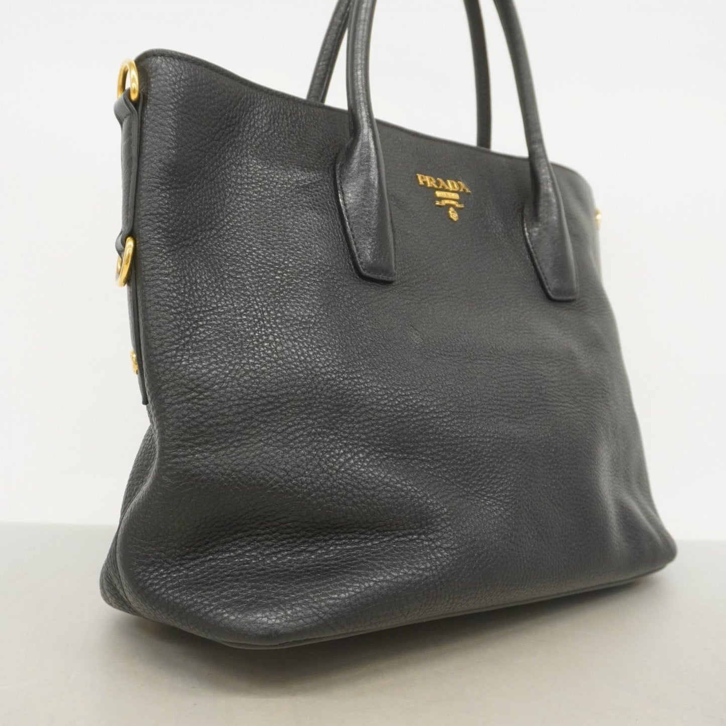 Prada Handbag Leather Black