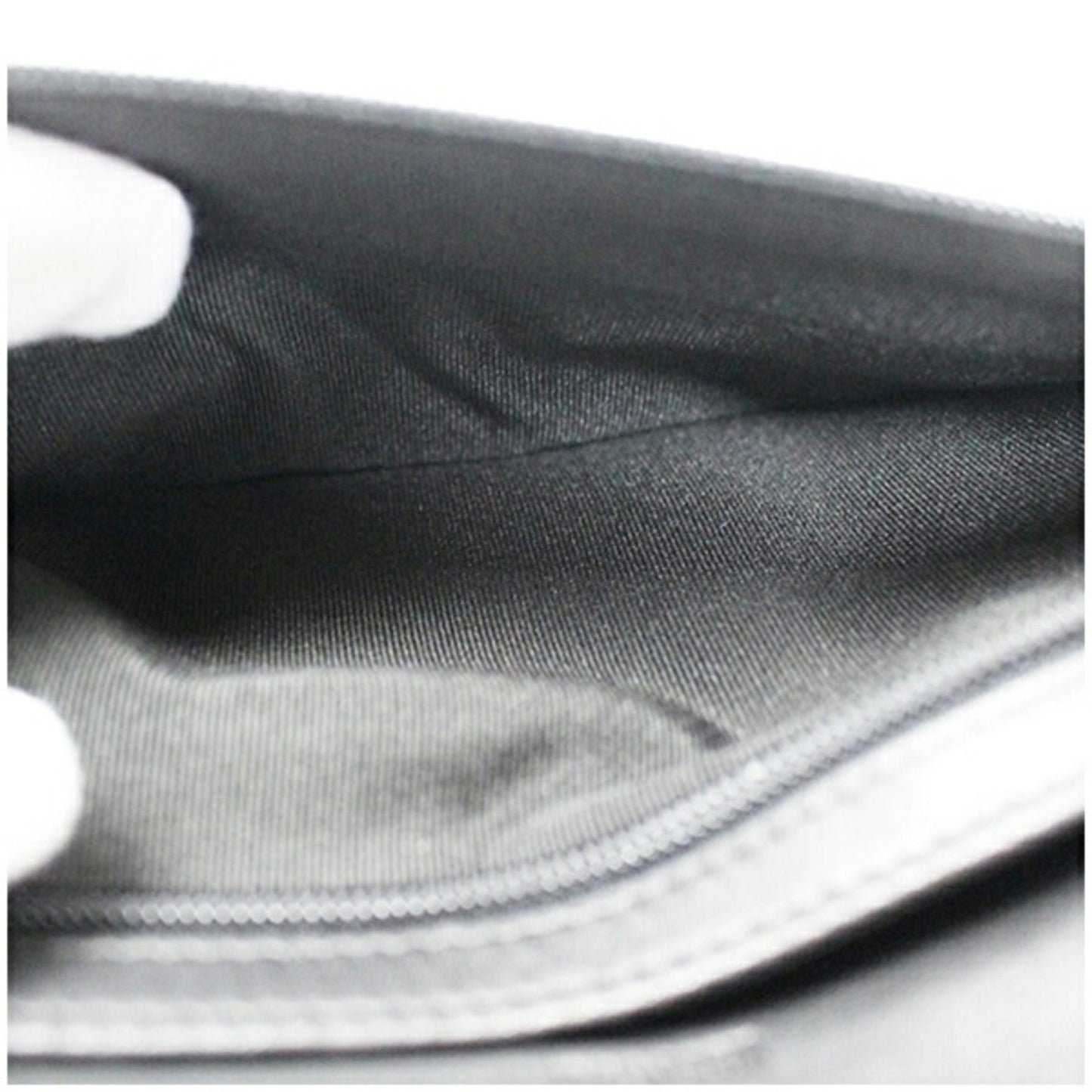 Coach Organizer Round Zip Long Wallet In Black Canvas And Leather