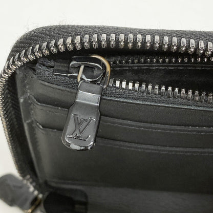 Louis Vuitton Monogram Shadow Zippy Wallet Vertical M62902 Black
