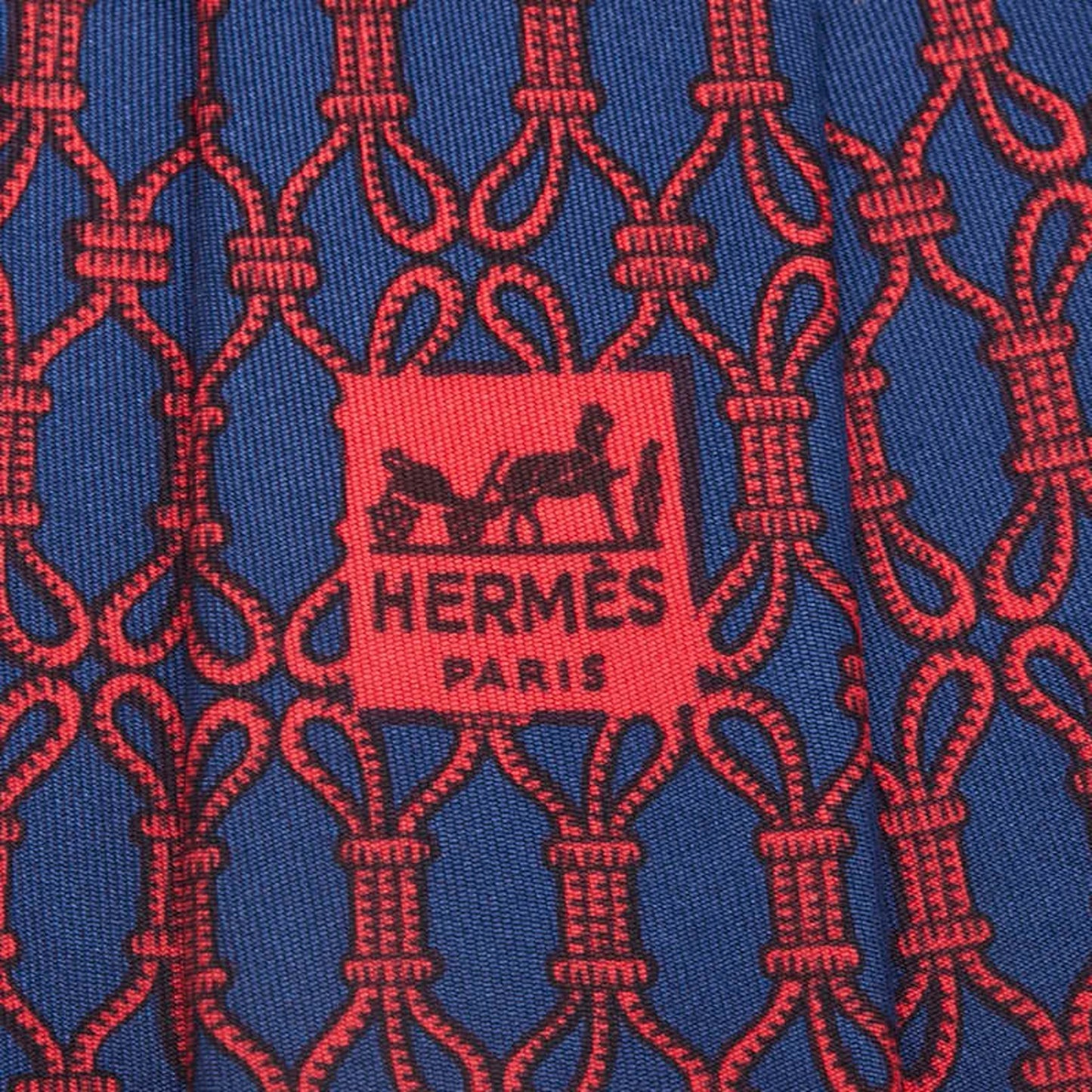 Hermes Rope Motif Tie