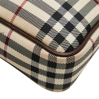 Burberry Nova Check Shoulder Bag In Beige