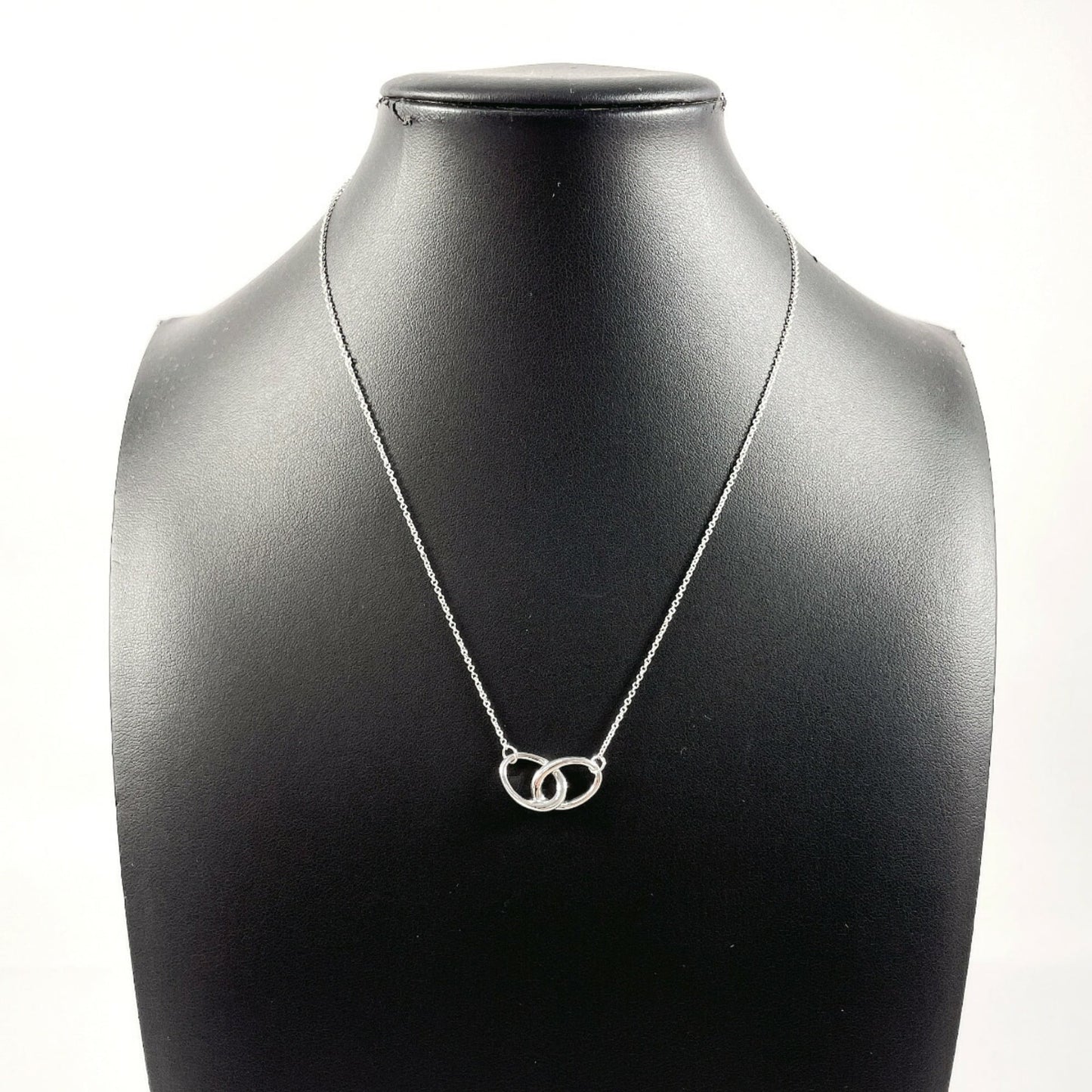 Tiffany & Co. Tiffany Double Loop Elsa Peretti Necklace In 925 Sterling Silver