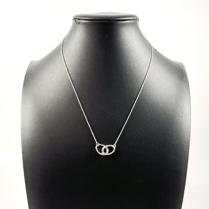 Tiffany & Co. Tiffany Double Loop Elsa Peretti Necklace In 925 Sterling Silver