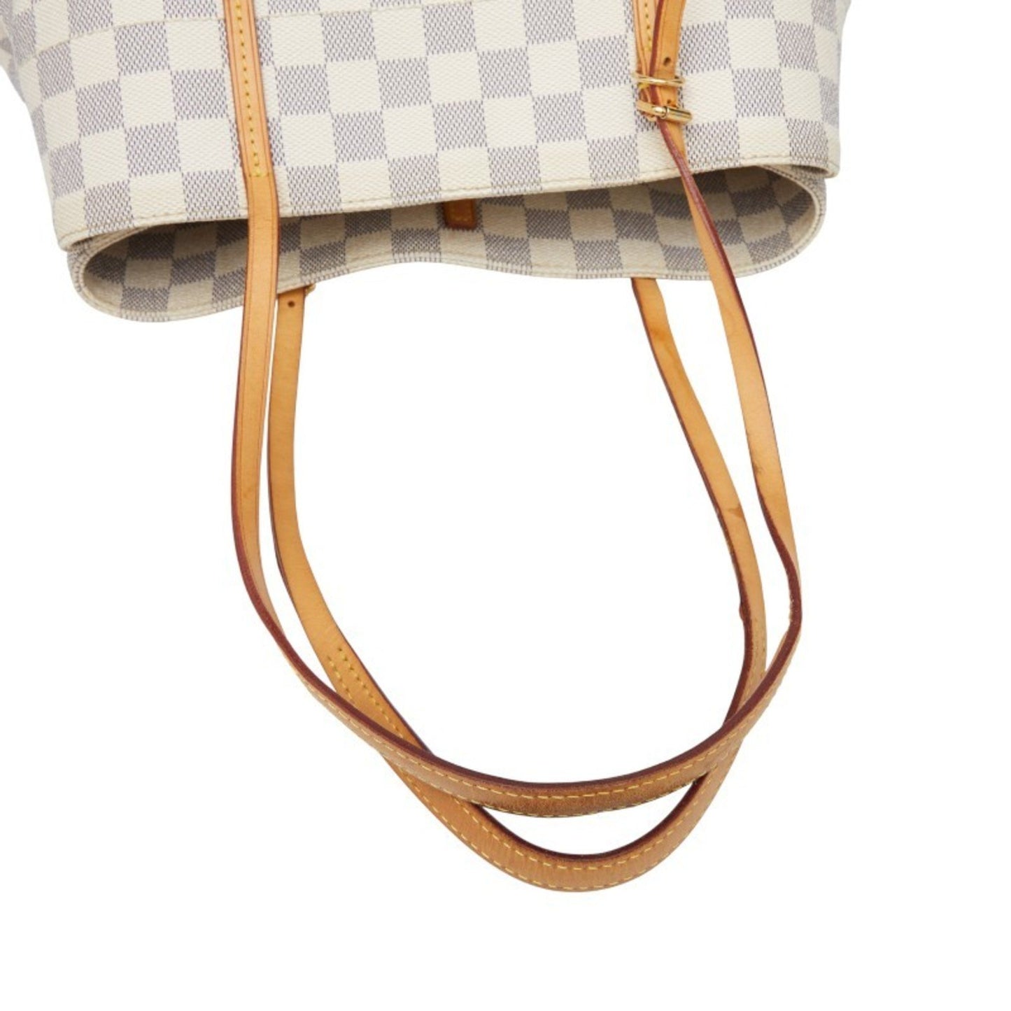 Louis Vuitton Damier Azur Cabas Mm Handbag Tote Bag N41375 White Leather