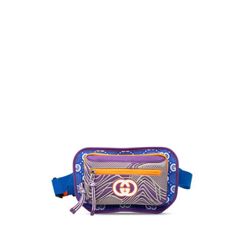 Gucci Gg Nylon Body Bag/Waist Bag 752102 Blue