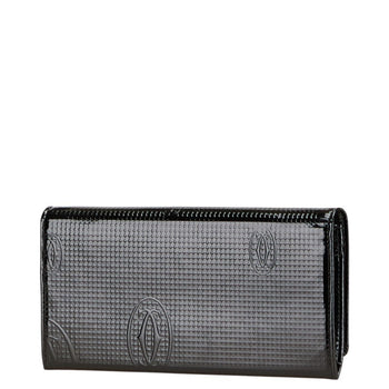 Cartier Happy Birthday Long Wallet Black Enamel