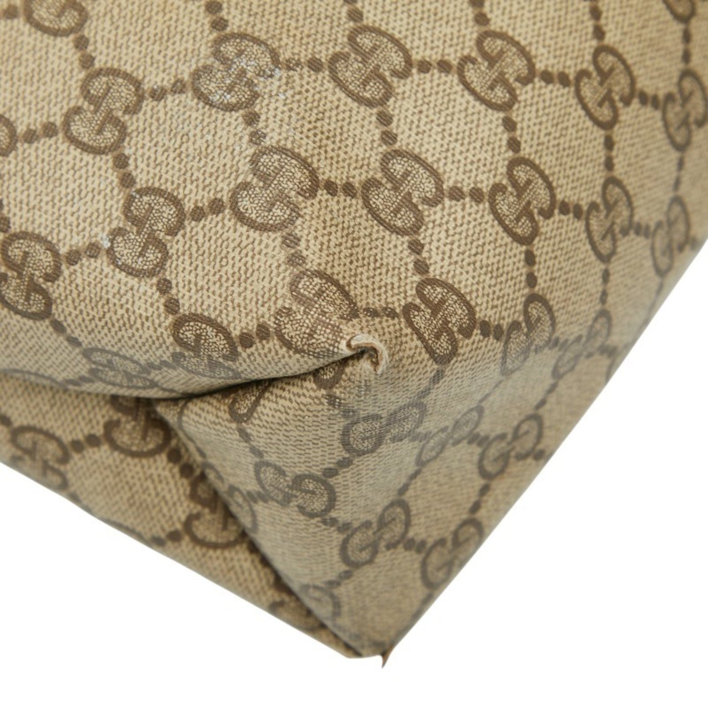 Gucci Gg Supreme Tote Bag 3902061 Brown Leather