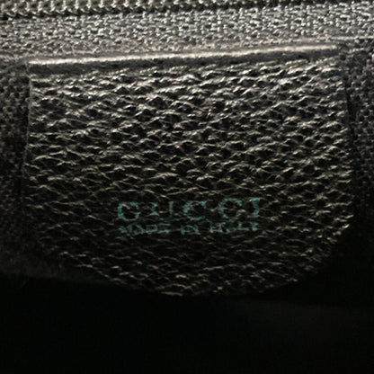 Gucci Suede Leather Bamboo Backpack 2058 Black
