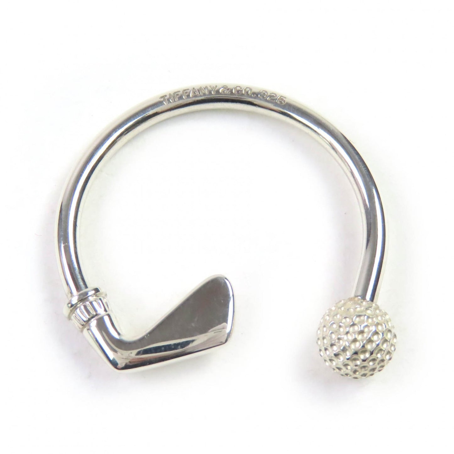 Tiffany & Co. Tiffany Sv925 Golf Motif Key Ring Keychain Silver Weight 9.15G
