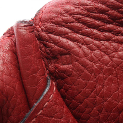 Hermes Herms Tibet Vertical Mm Rouge Garance Shoulder Bag In Taurillon Clemence Leather