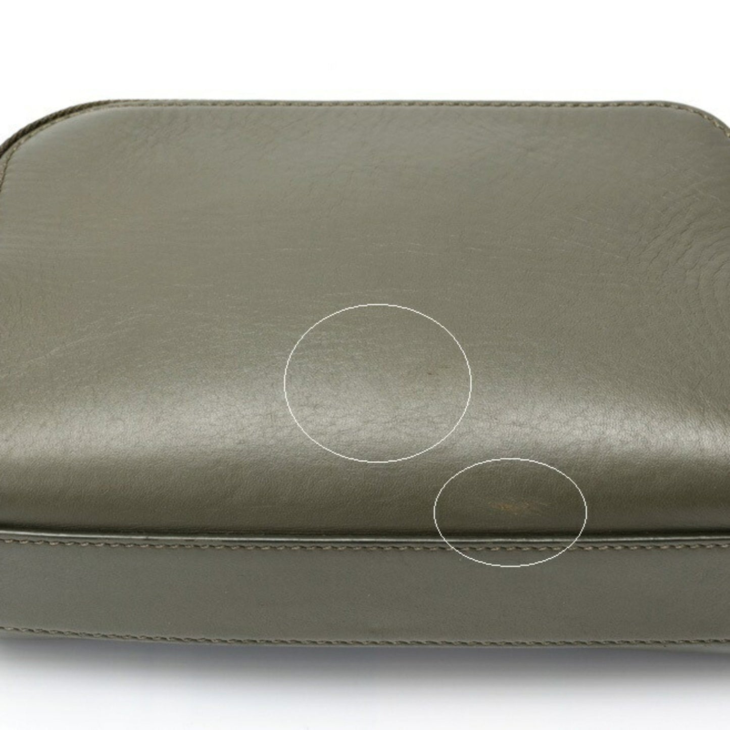 Loewe Crossbody Camera Bag Mini Shoulder C565R41X01 Satin Calfskin Khaki E-158820