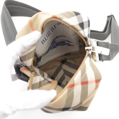 Burberry Check Phone Pouch Shoulder Bag Canvas