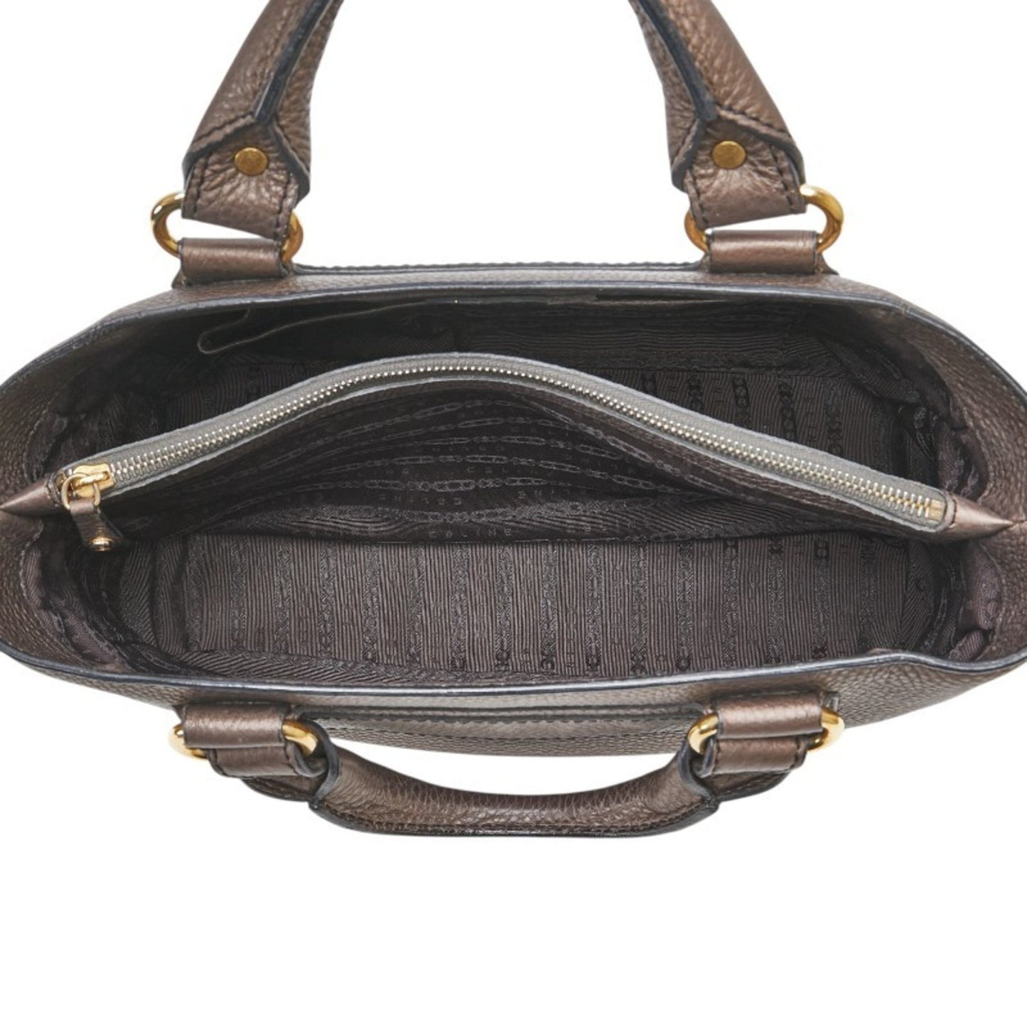 Celine Boogie Bag Handbag Brown Leather