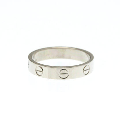 Cartier Mini Love Ring White Gold (18K) Fashion No Stone Band Ring Silver