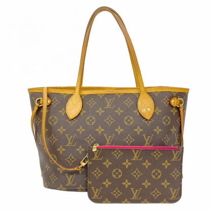 Louis Vuitton Monogram Neverfull Pm Tote Bag M41245 Brown Pivoine