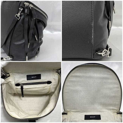 Bally 3Way Backpack Ec-21738 Black Hrryet Shoulder Bag Leather Bally Handbag