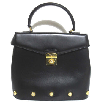 Salvatore Ferragamo Studded 2-Way Flap Shoulder Bag/Handbag In Black
