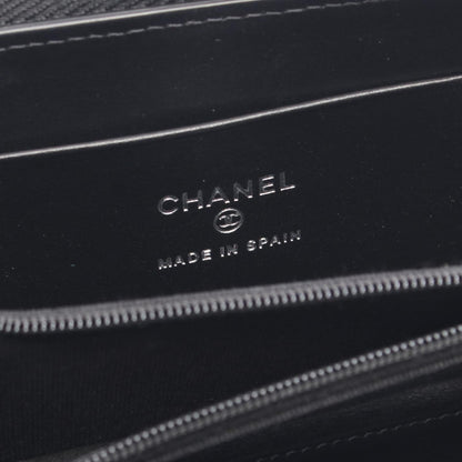 Chanel Matelasse Coco Mark Star Round Wallet In Calfskin Leather
