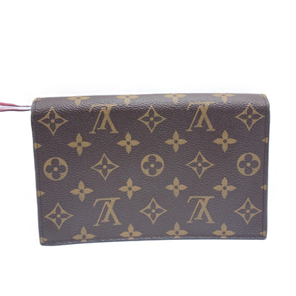 Louis Vuitton Chain Wallet Portefeuille Flor Shoulder Monogram Fuchsia Pochette Clutch Flower