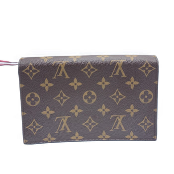 Louis Vuitton Chain Wallet Portefeuille Flor Shoulder Monogram Fuchsia Pochette Clutch Flower