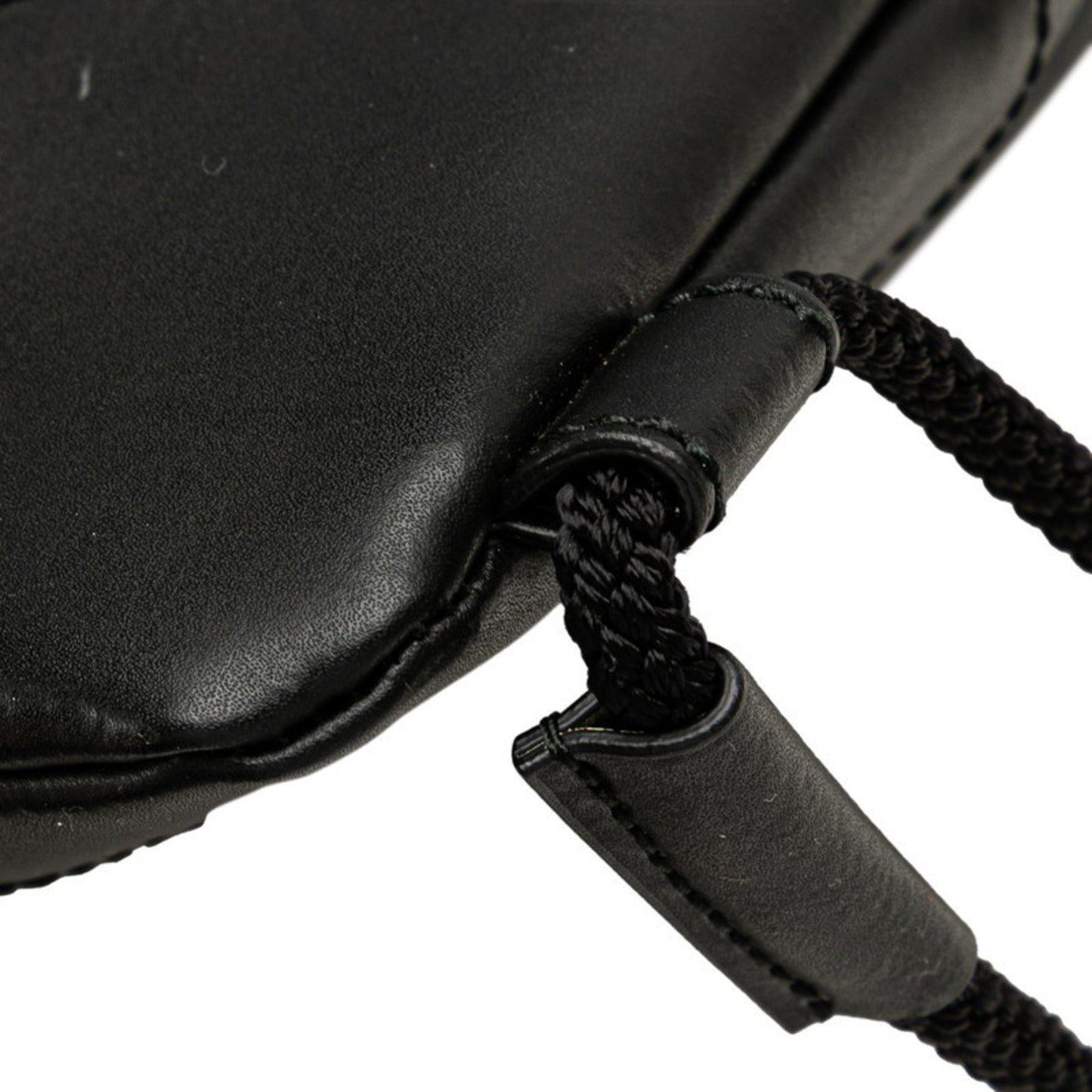 Gucci Gg Supreme Sherry Line Drawstring Backpack 473872 Gray Black Leather