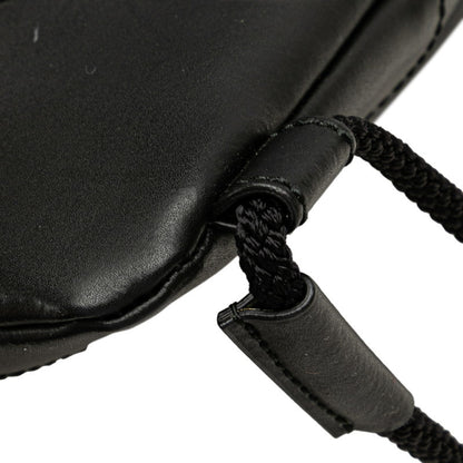 Gucci Gg Supreme Sherry Line Drawstring Backpack 473872 Gray Black Leather