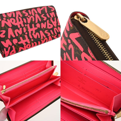 Louis Vuitton Louis Vuitton Monogram Graffiti Zippy Wallet Fuchsia M93710