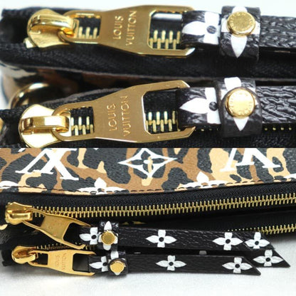 Louis Vuitton Louis Vuitton Pochette Double Zip Shoulder Bag Giant Monogram Jungle M67874