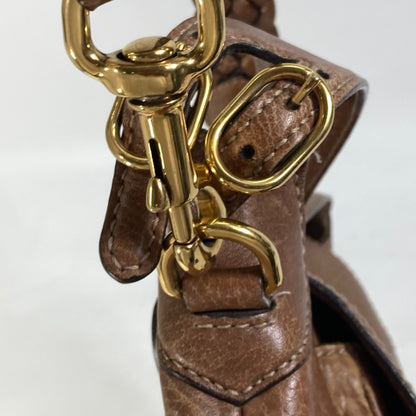 Gucci 223955 Horsebit Shoulder Bag Leather