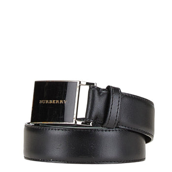 Burberry Logo Belt Size: 105 42 Black Leather