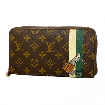 Louis Vuitton Monogram Gloom Zippy Organizer Long Wallet M60035 Brown Vert