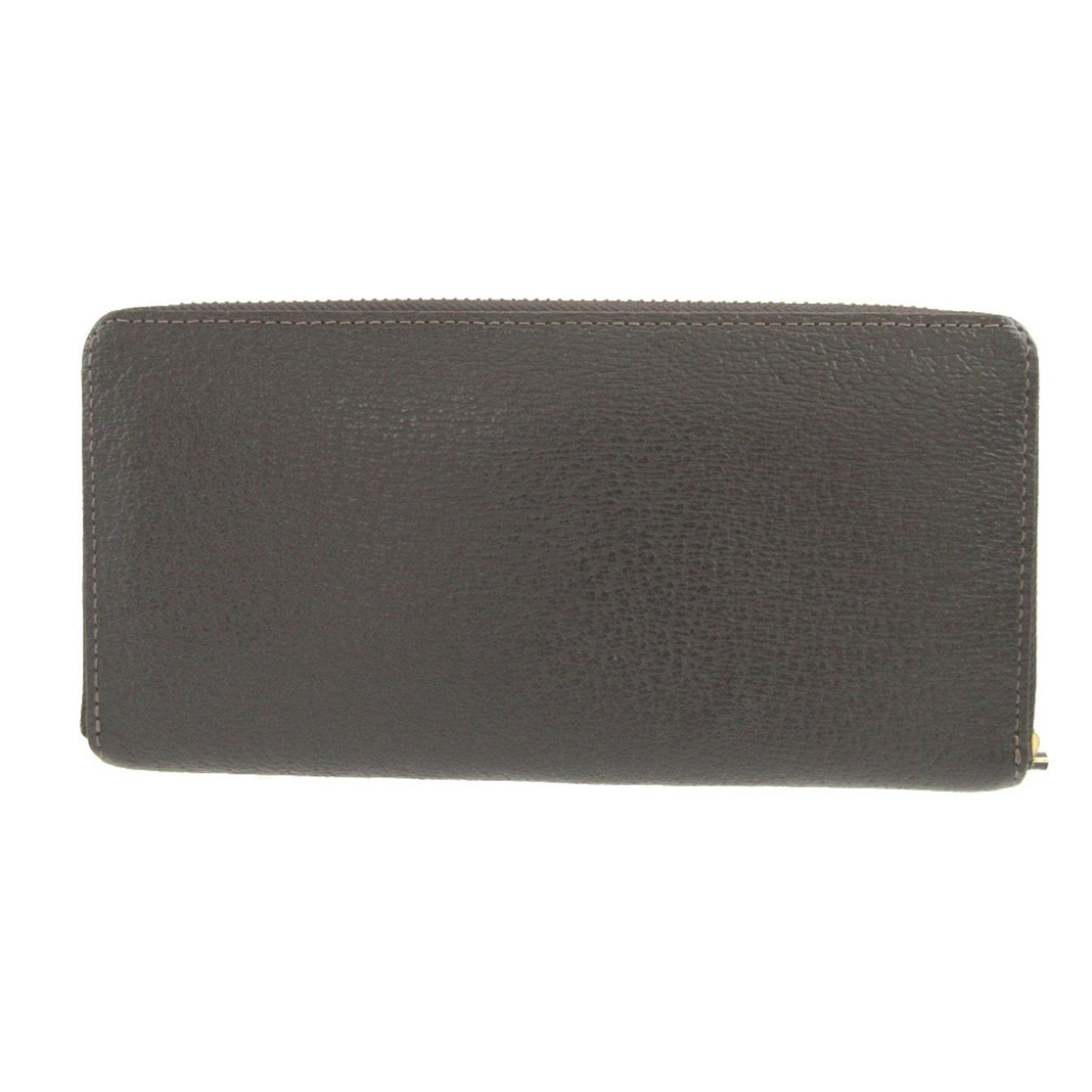 Like New Vivienne Westwood Orb Pattern Leather Black Round Zip Long Wallet 1658