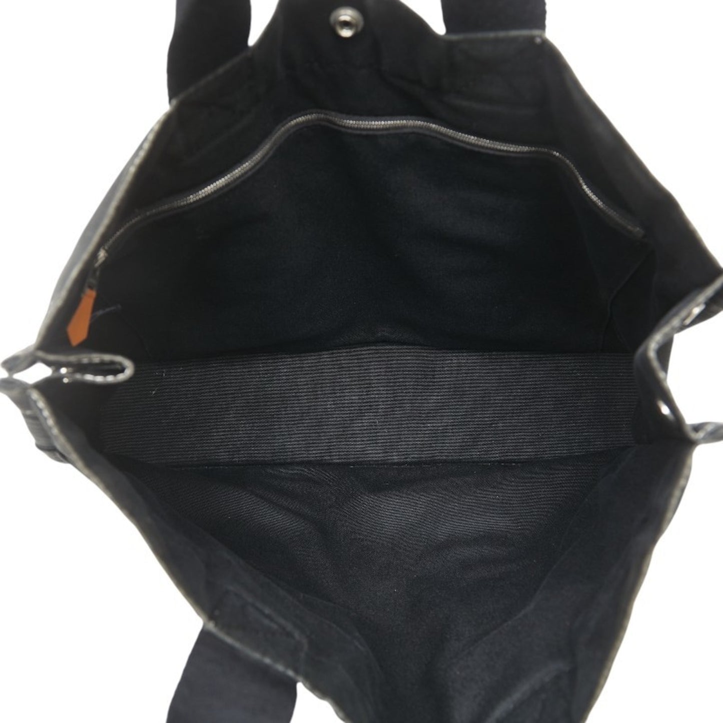 Hermes Four Tote Mm Bag Handbag Black Canvas