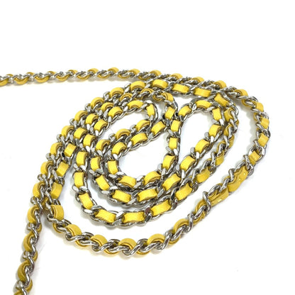 Chanel Ap0250 Cc Mark Chain Wallet Crossbody Long Wallet Bag Pochette Shoulder Bag Yellow