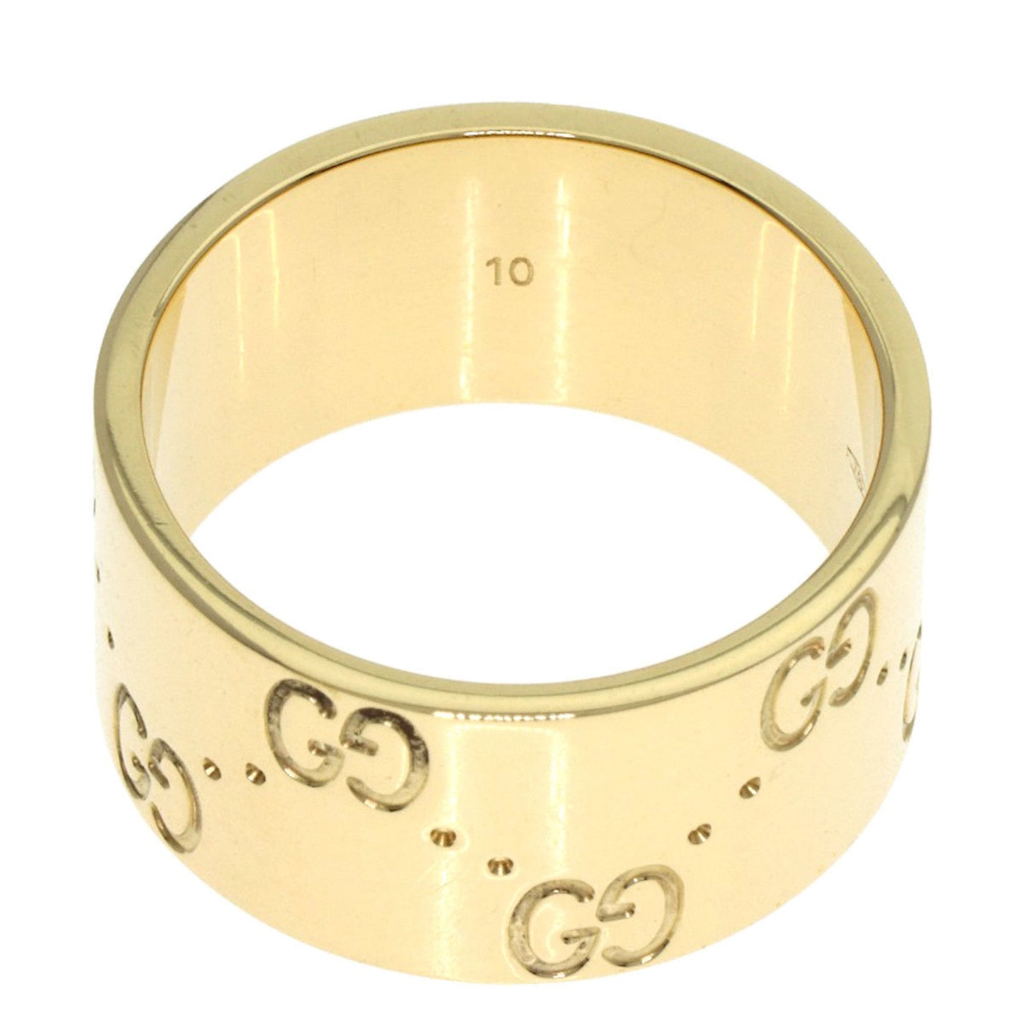 Gucci Icon Wide #10 Ring In 18K Yellow Gold