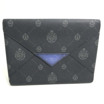 Berlutti Pouch Letter Case Bag Clutch Bag Black Blue