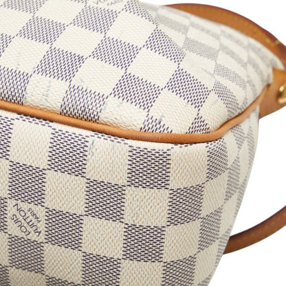 Louis Vuitton Damier Azur Syracuse Pm Crossbody Shoulder Bag N41113 White Leather