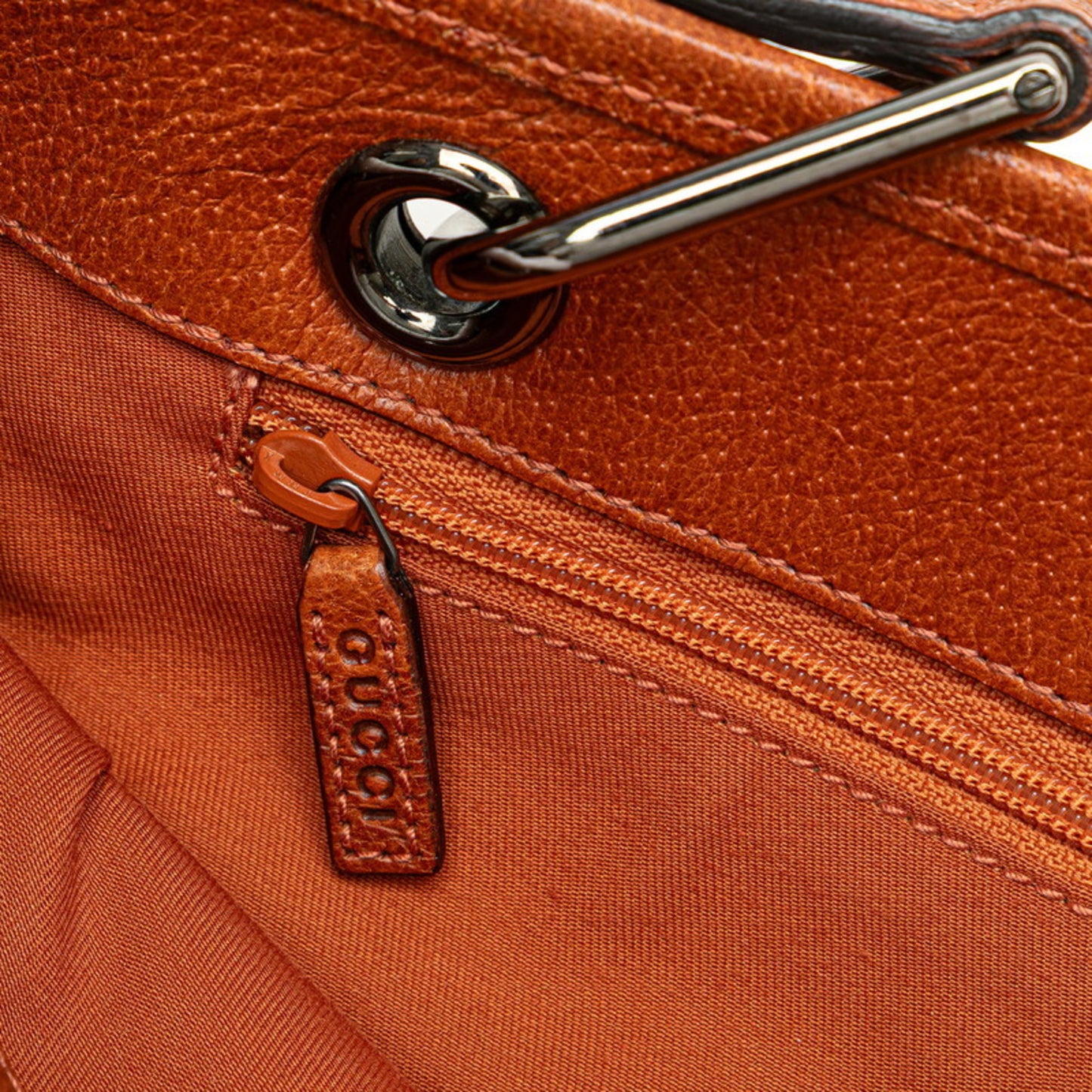 Gucci Gg Canvas Shoulder Bag Tote 120837 Beige Brown Leather