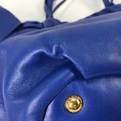 Prada Logo Crossbody 2Way Shoulder Bag Bag Tote Bag Hand Bag Blue
