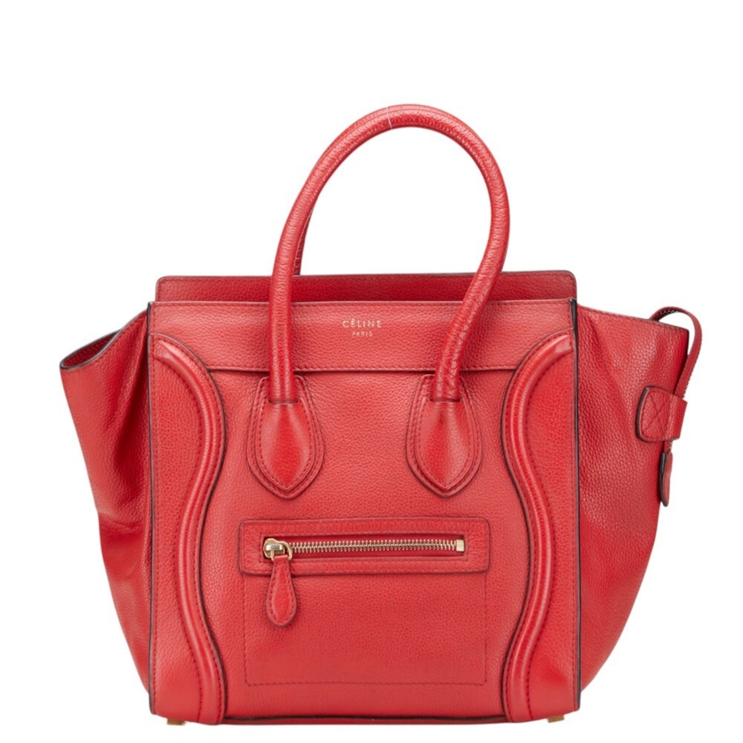 Celine Luggage Nano Shopper Handbag Leather