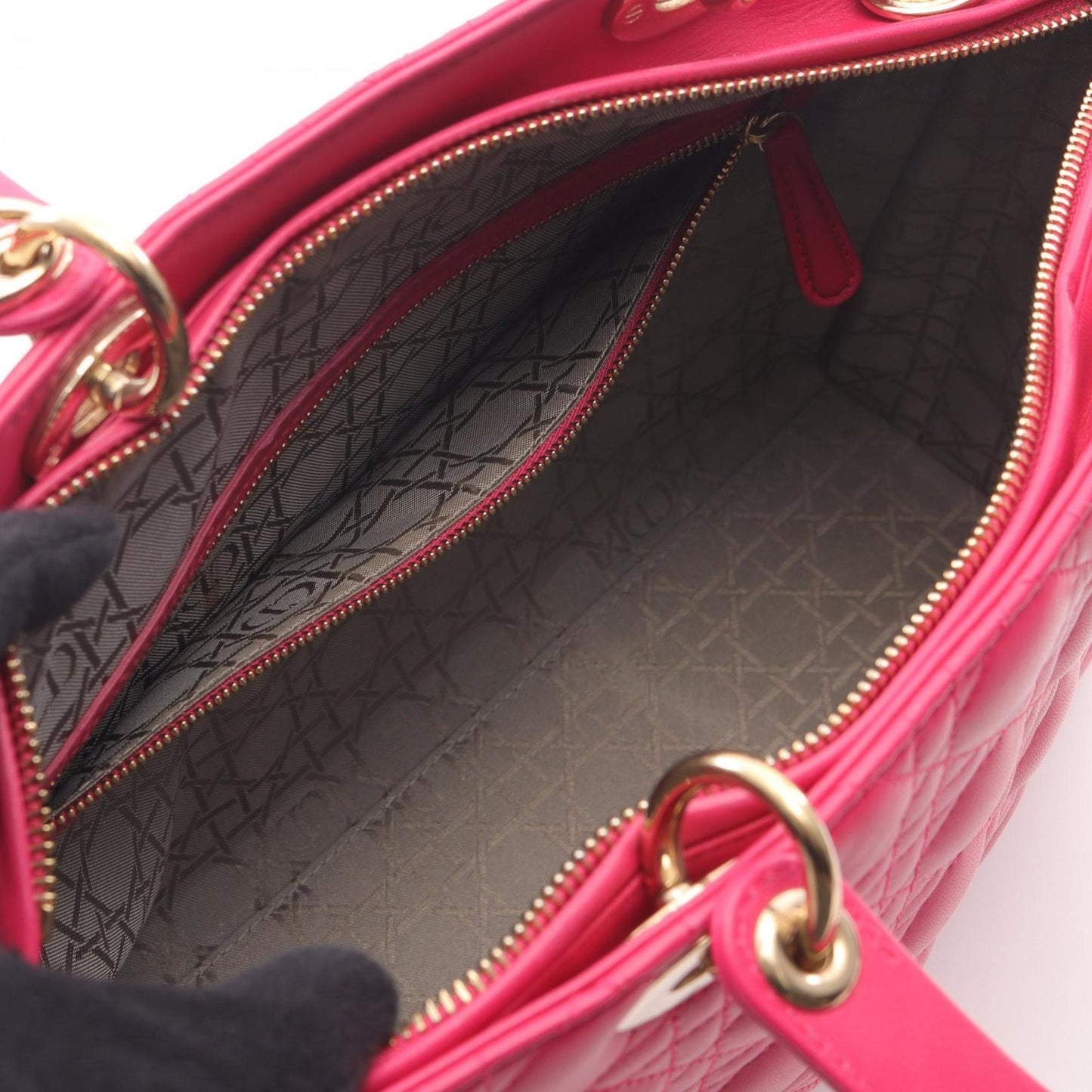 Christian Dior Dior Lady Large Cannage Handbag