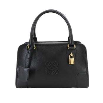 Loewe Amazona 28 Handbag In Black Leather