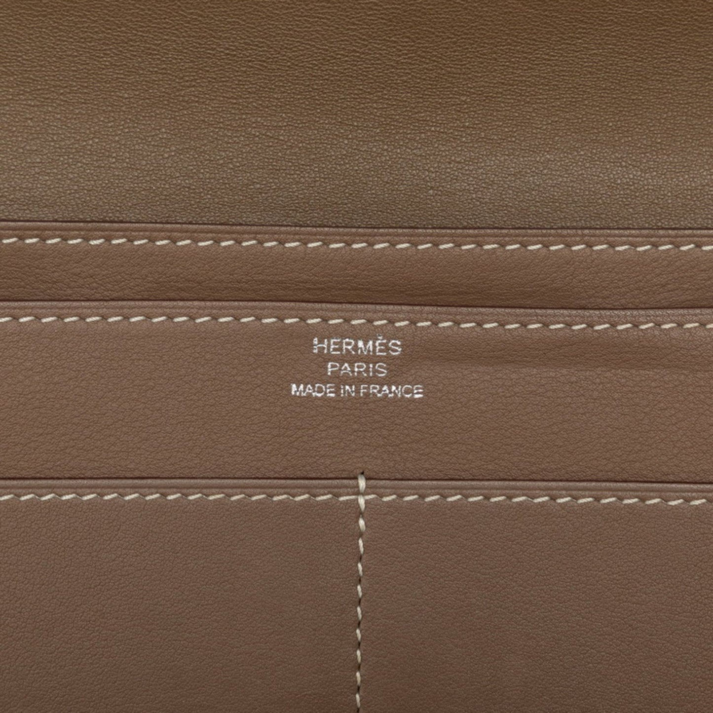 Hermes Dogon Gm Long Wallet Etoupe Silver Swift