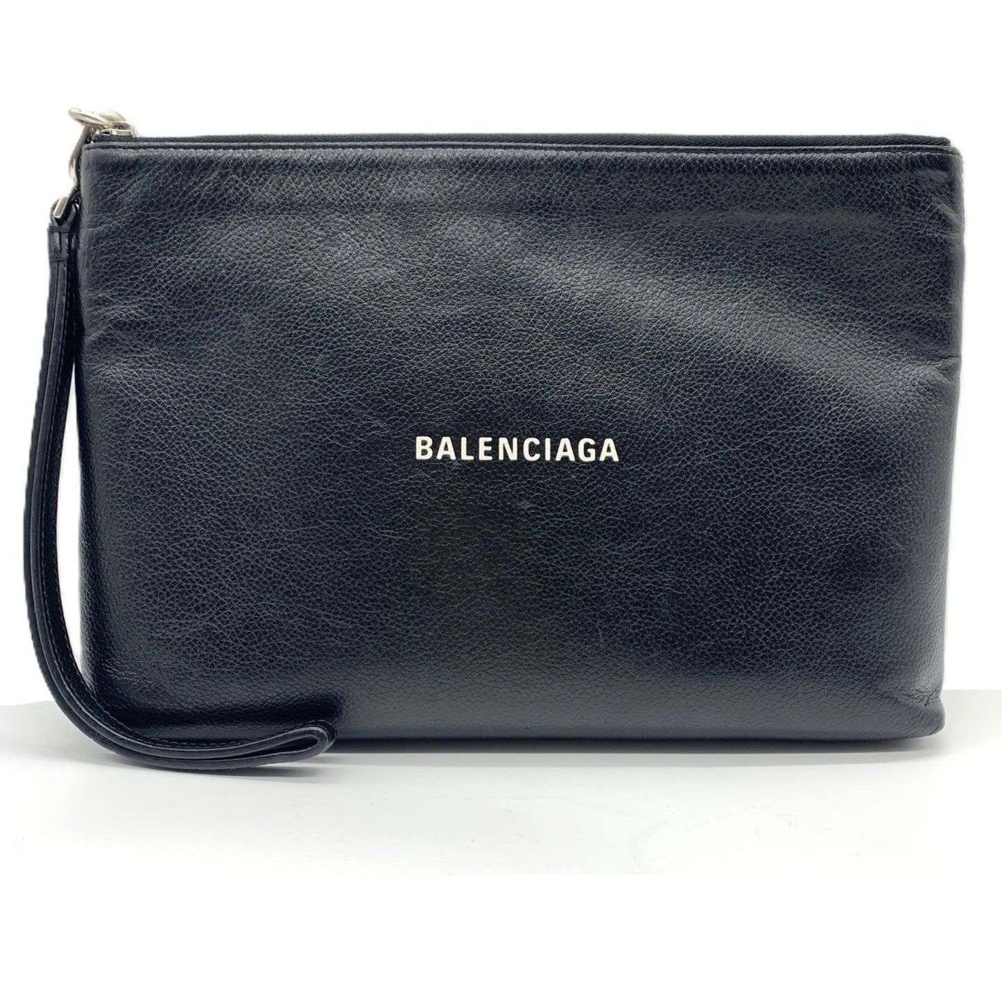 Leather Balenciaga Clutch Bag