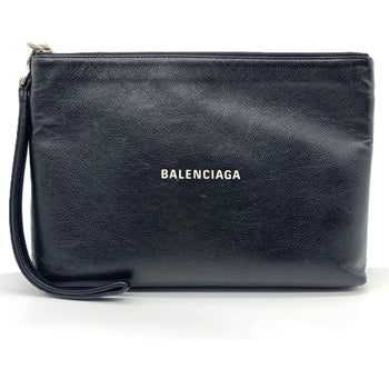 Leather Balenciaga Clutch Bag