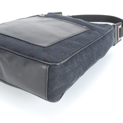 Gucci Gg Canvas 019-0537 Leather Shoulder Bag