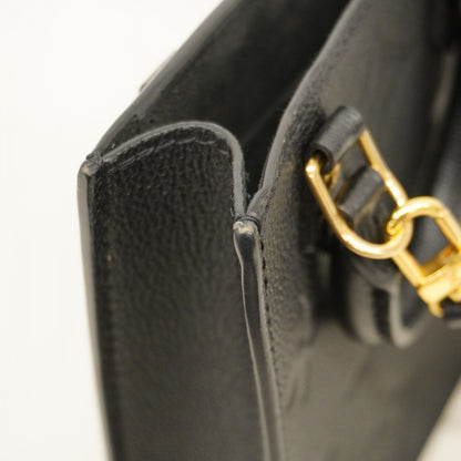 Louis Vuitton Monogram Empreinte Petite Sac Plat Handbag M81417 Noir 2-Way Bag
