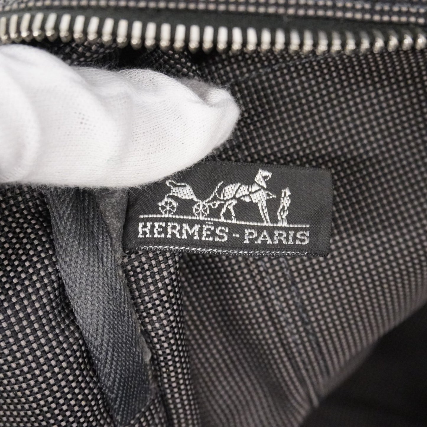 Hermes Herms Air Line Gm Canvas Tote Bag