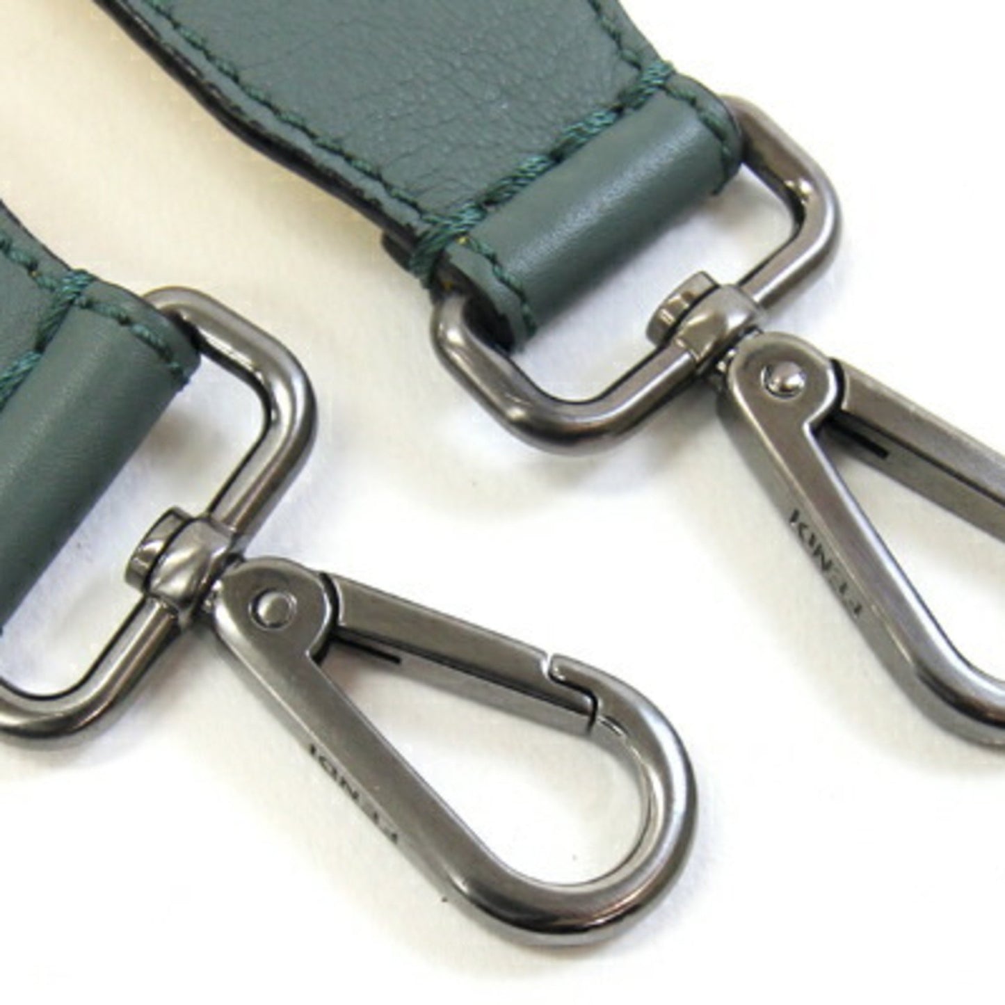 Fendi Shoulder Strap You Smoky Blue Green Yellow Leather Bag Replacement